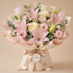 Blush Comfort — Lily & Rose Bouquet