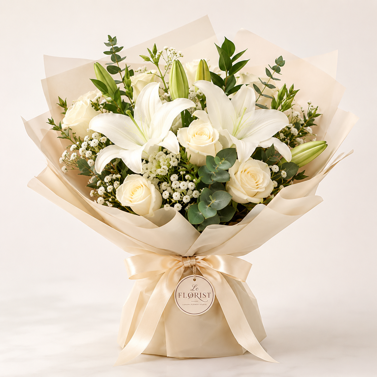 Ivory Lily Wishes Ivory Lily Wishes Flower Bouquet - Image 1