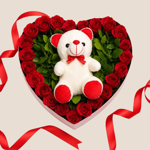 cute-heart-rose-bouquet-1200x1200-removebg-preview Cute Heart Rose bouquet (PT08) - Image 1