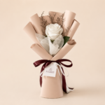 Elegant One White Rose Bouquet in Dhaka