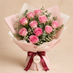 Pink Rose Bouquet on dhaka