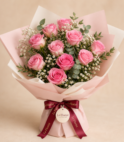 Pink Rose Bouquet on dhaka