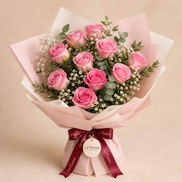 Pink Rose Bouquet on dhaka