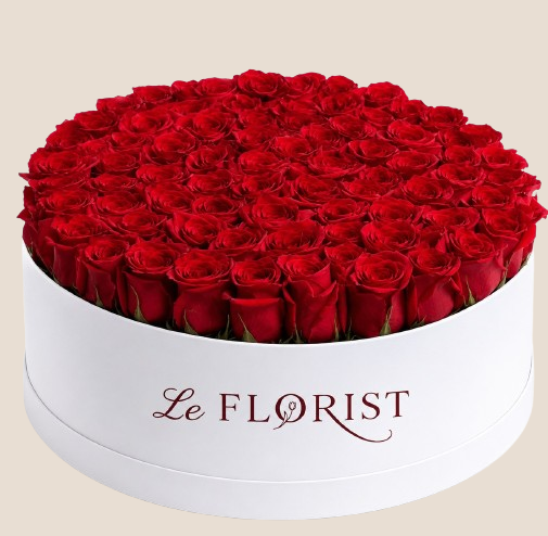 le-florist-100-red-roses-flower-box-removebg-preview (1) 100 Red Roses Flower Box (PB02) - Image 1
