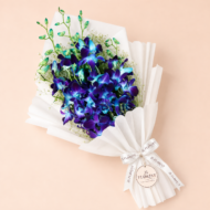 Midnight Orchid - Blue Orchid Bouquet - Image 2