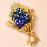 Midnight Orchid - Blue Orchid Bouquet - Image 3
