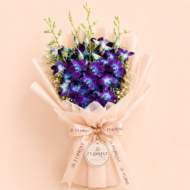 Midnight Orchid - Blue Orchid Bouquet - Image 5