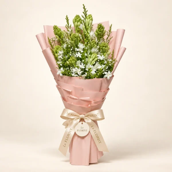 Rojonigondha Rhapsody – Tuberose Bouquet by Le Florist, flower delivery in Dhaka