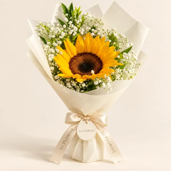 Single Sunflower Bouquet by Le Florist, flower delivery in Dhaka
