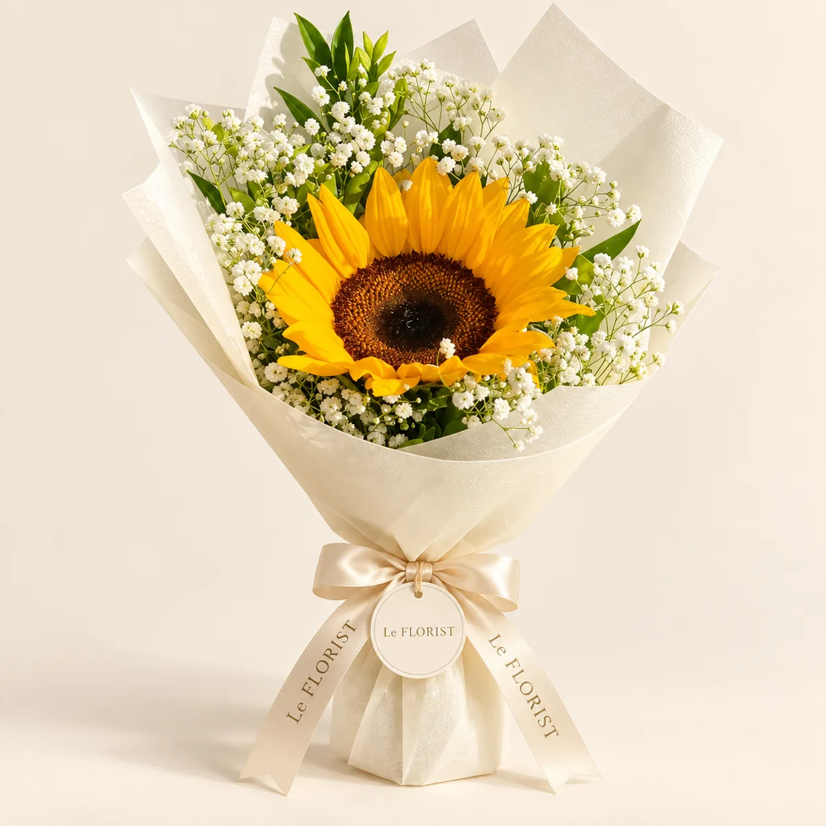 Single Sunflower Bouquet by Le Florist, flower delivery in Dhaka